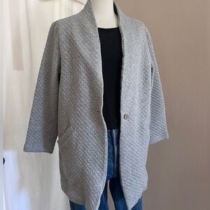 Eileen Fisher Quilted Long Cardigan